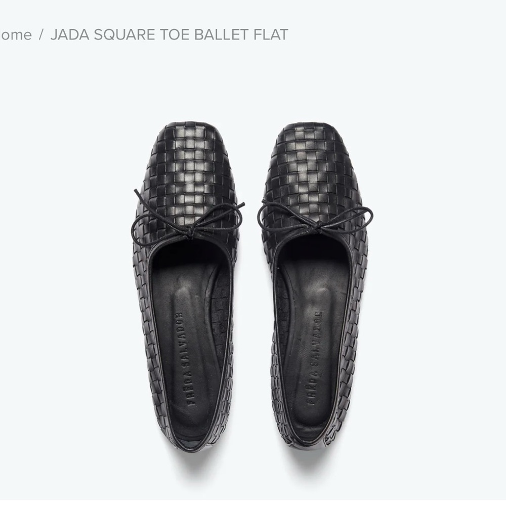Freda Salvador Jada Square Toe Ballet Flat - Black